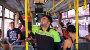 Antalya’da toplu taşımada klima denetimleri sürüyor