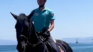 Atlı Jandarma Timleri Kuşadası'nda görevde