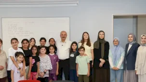 Başkan Büyükgöz yaz okulu öğrencileriyle buluştu