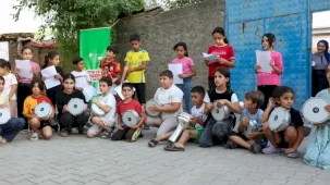 Diyarbakır Gezici Müzik Atölyesi’yle çocuklar konsere hazırlanıyor