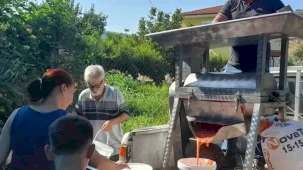 İzmir Efes Selçuk'ta kışlık domates hazırlığı