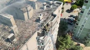 İzmir itfaiyesinin hızlı müdahalesi hayat kurtardı