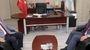 Kütahya'da Başkan Kahveci’den SGK İl Müdürü Sayar’a nezaket