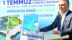 Muratpaşa'nın 5 halk plajına bir kez daha mavi bayrak