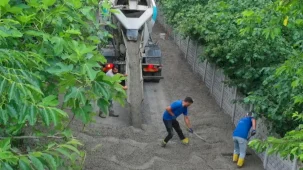 Ordu Ünye Hanyanı Mahallesi’ne beton yol