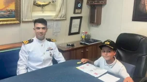 Ordu’da TCG Tuzla’ya miniklerden duygu dolu mektuplar