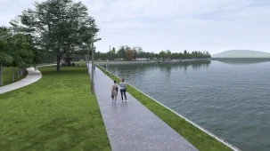 Sapanca Gölü manzarasında yeşil koridor uzuyor