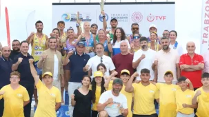 Trabzon’da plaj voleybolu heyecanı