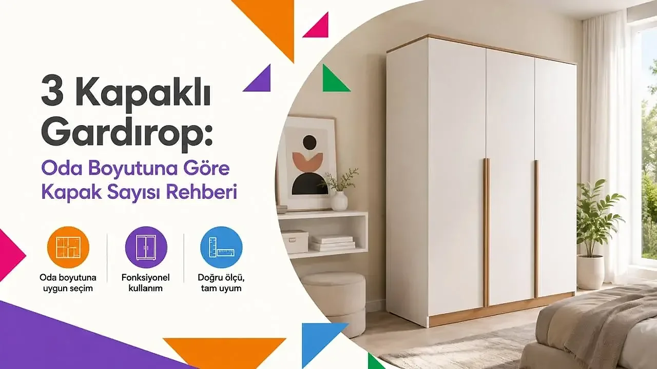 3 Kapaklı Gardırop: Oda Boyutuna Göre Kapak Sayısı Rehberi