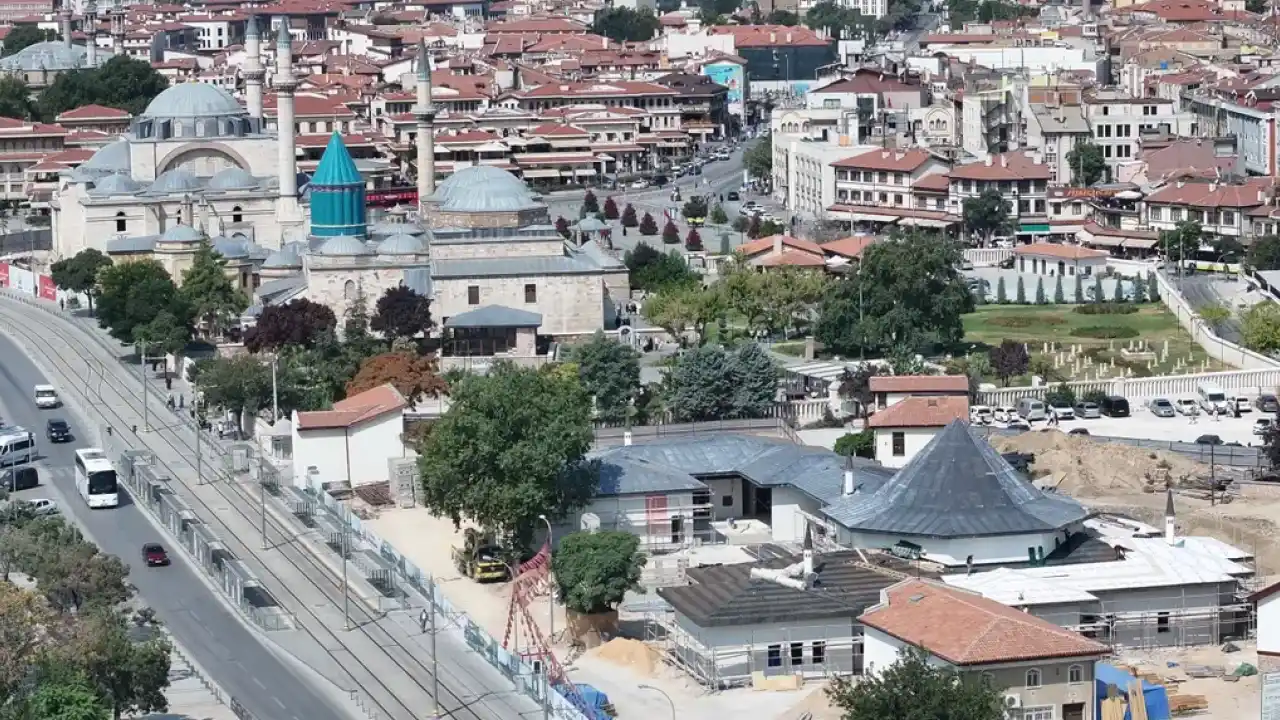 Konya’da Mevlevi Dergahı inşaatı yüzde 50 tamamlandı