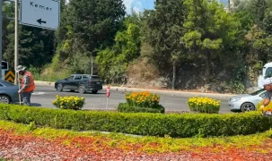 Amntalya'da yeşil alanlarda genel temizlik ve bakım yapıldı