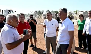 Antalya Muratpaşa'daki yangın bölgesine 'geçmiş olsun' ziyareti