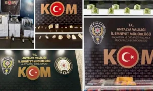 Antalya'da çok sayıda suç unsuru ele geçirildi