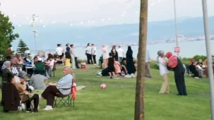 Başkan Büyükgöz, Gebzelilerle parkta buluştu