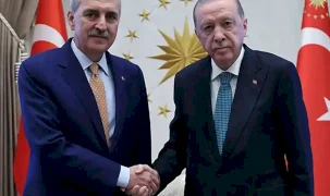 Cumhurbaşkanı Erdoğan, TBMM Başkanı Kurtulmuş’u kabul etti