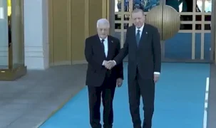 Filistin Devlet Başkanı Mahmud Abbas Başkent'te
