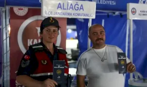 İzmir Aliağa’da bağımlılık ve aile farkındalığı için bilgilendirme standı