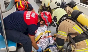 İzmir'de Konak Tramvayı’nda acil durum tatbikatı