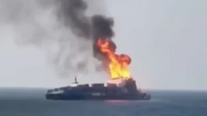 Karadeniz’de su ısındı! Konteyner gemisi vuruldu