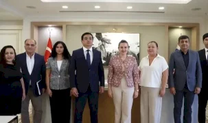 Kırgız Cumhuriyeti Antalya Başkonsolosu Başkan Vekili Özdemir’i ziyaret etti