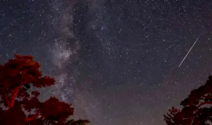 Konya Meram'da meteor yağmuru şenliğe dönüştü