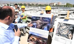 Konya'da Başkan Altay raylı sistem projelerini inceledi