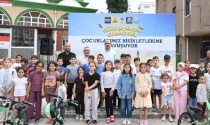 Konya'da çocuklar bisikletlerine 'güle oynaya' kavuşuyor