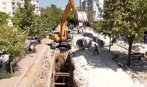 Konya'da Rauf Denktaş Caddesi'ne altyapı takviyesi