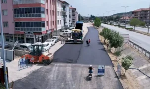 Manisa Kula'da sıcak asfalt tamamlandı