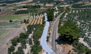 Manisa Soma’da mahalle yollarına ikinci kat asfalt