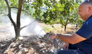 Mersin’de Takanlı’ya sulama borusu desteği