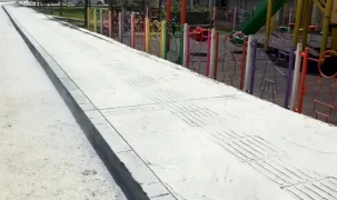 Ordu'da modern kaldırım çalışması