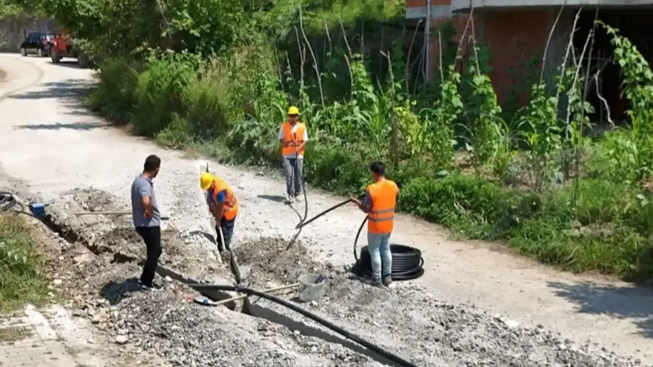 Trabzon Büyükşehir’den Araklı Ortaköy’e güçlü altyapı