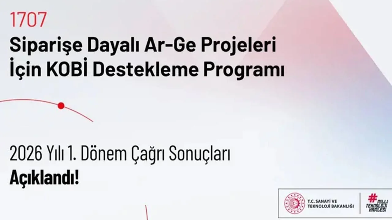 TÜBİTAK 1707 programında 2026 yılı ilk dönem sonuçları açıklandı