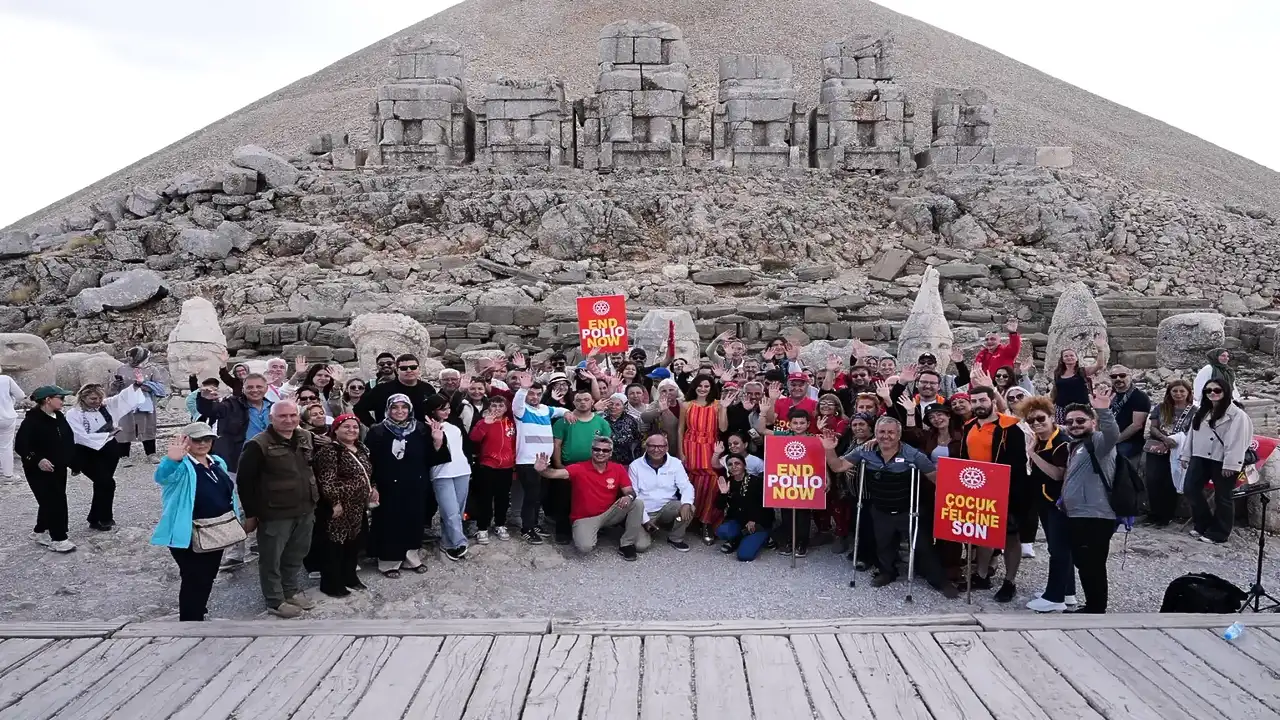 Adıyaman'da Nemrut zirvesinde çocuk felcine son çağrısı