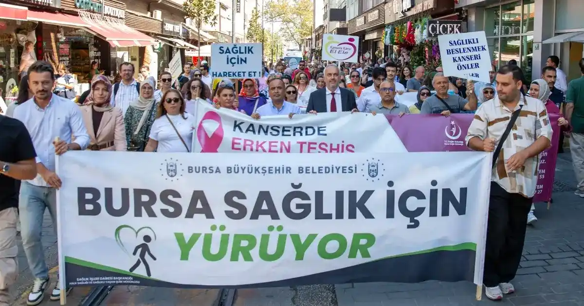 Bursa'da Halk Sağlığı Yürüyüşü ve Festivali