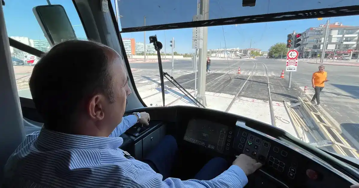 Konya'da Başkan Altay o hatta test sürüşüne çıktı