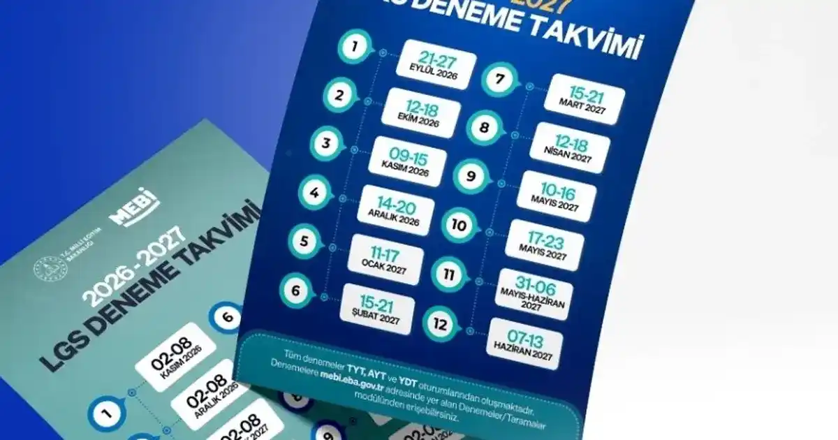 MEBİ'nin YKS ve LGS deneme takvimi açıklandı