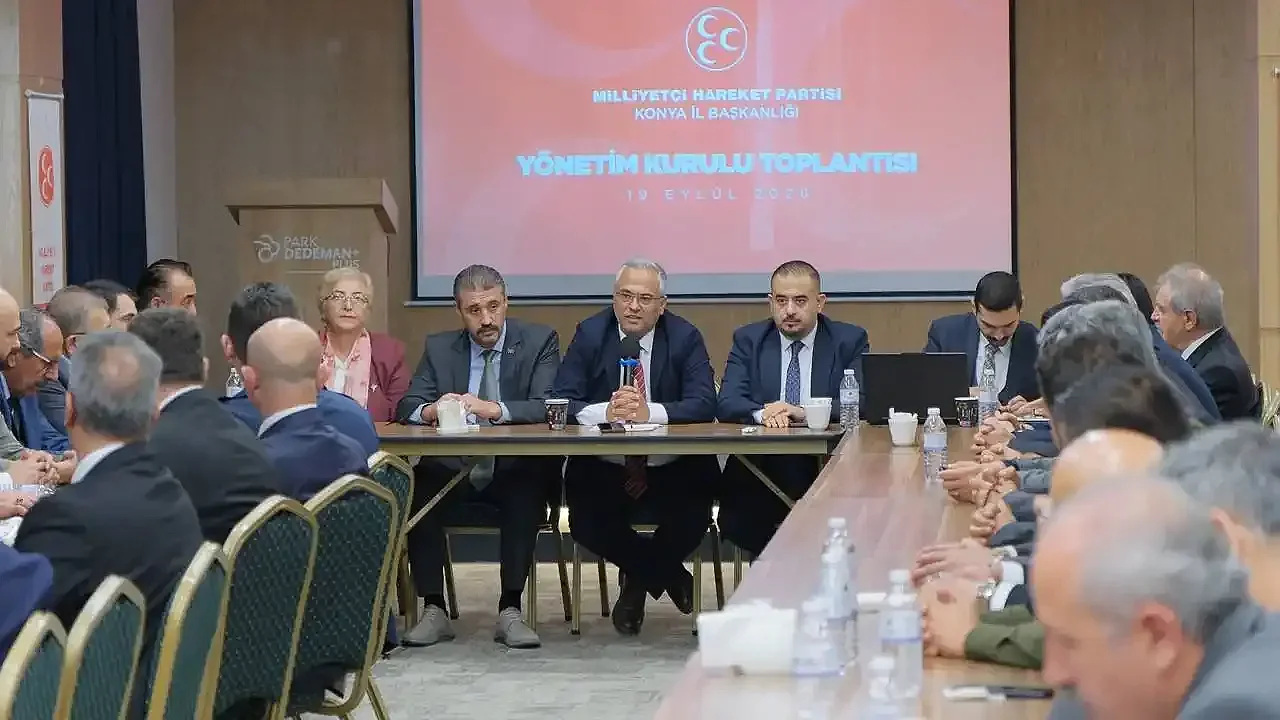 MHP Konya İl Teşkilatı'nda yeni dönemin ilk toplantısı gerçekleşti