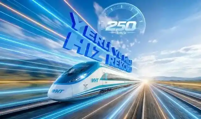 Milli elektrikli hızlı trenden yeni rekor