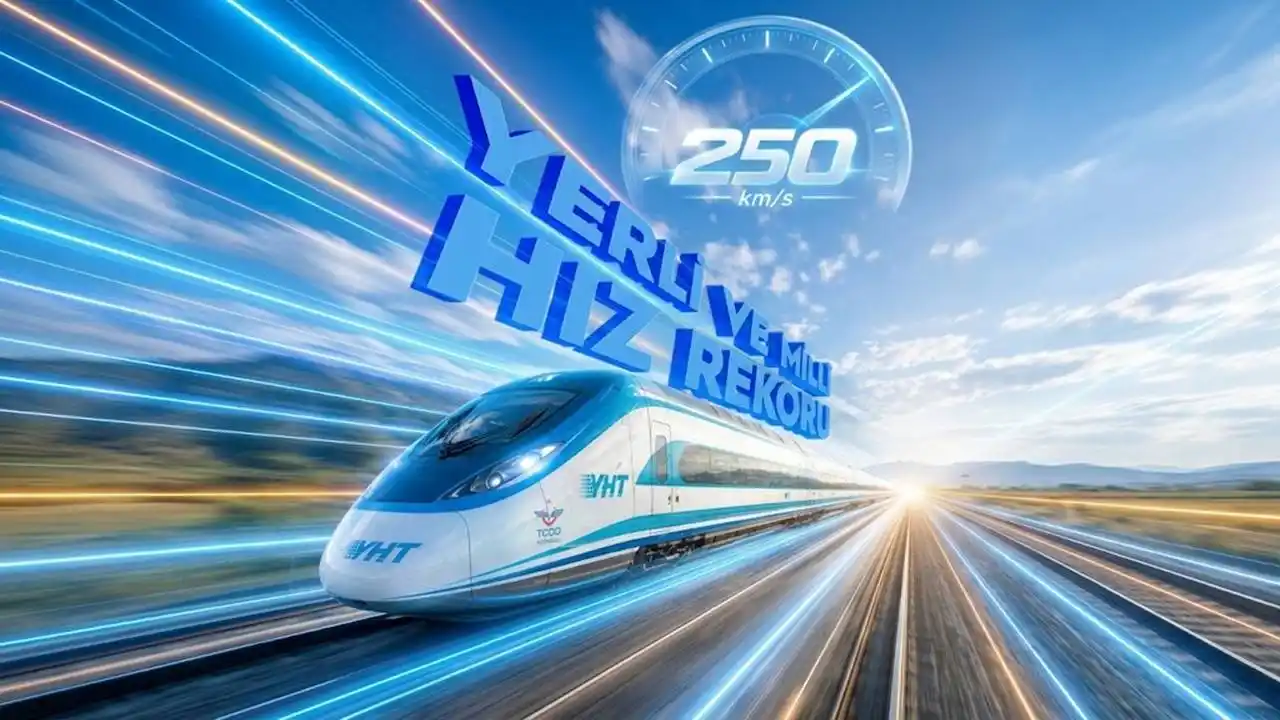 Milli elektrikli hızlı trenden yeni rekor