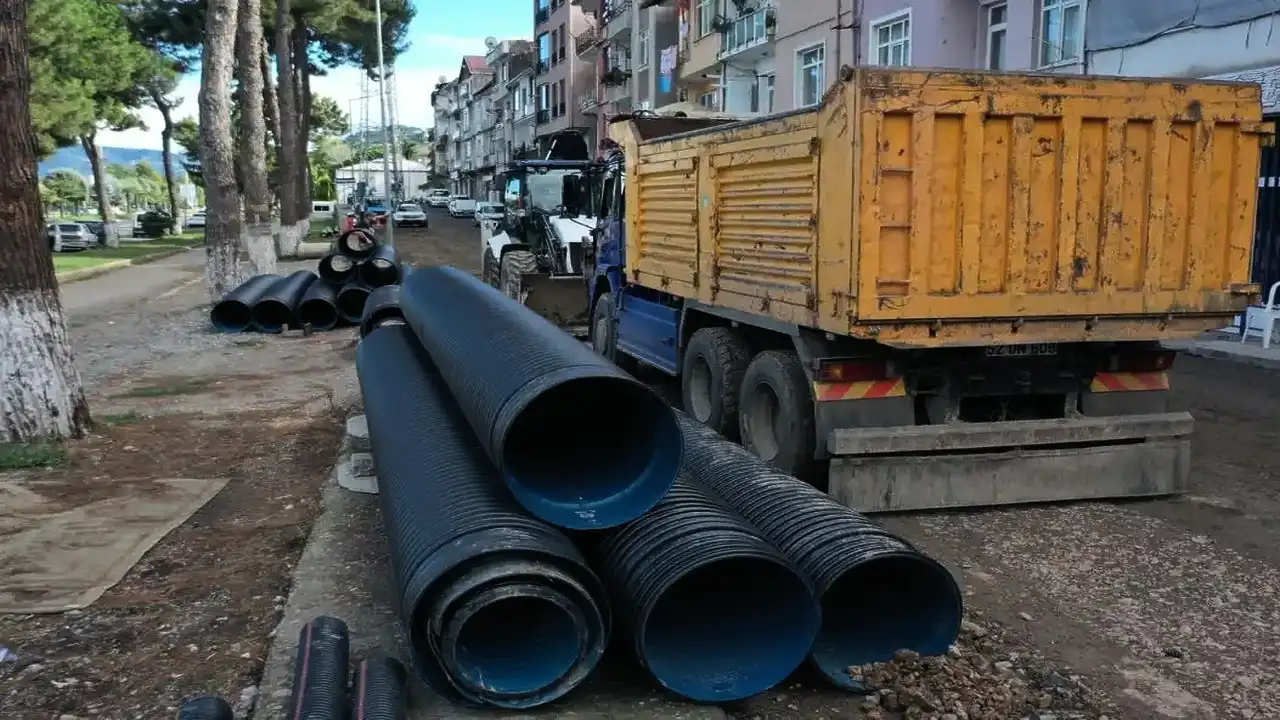 Ordu Perşembe ilçesinde altyapı sil baştan yenileniyor