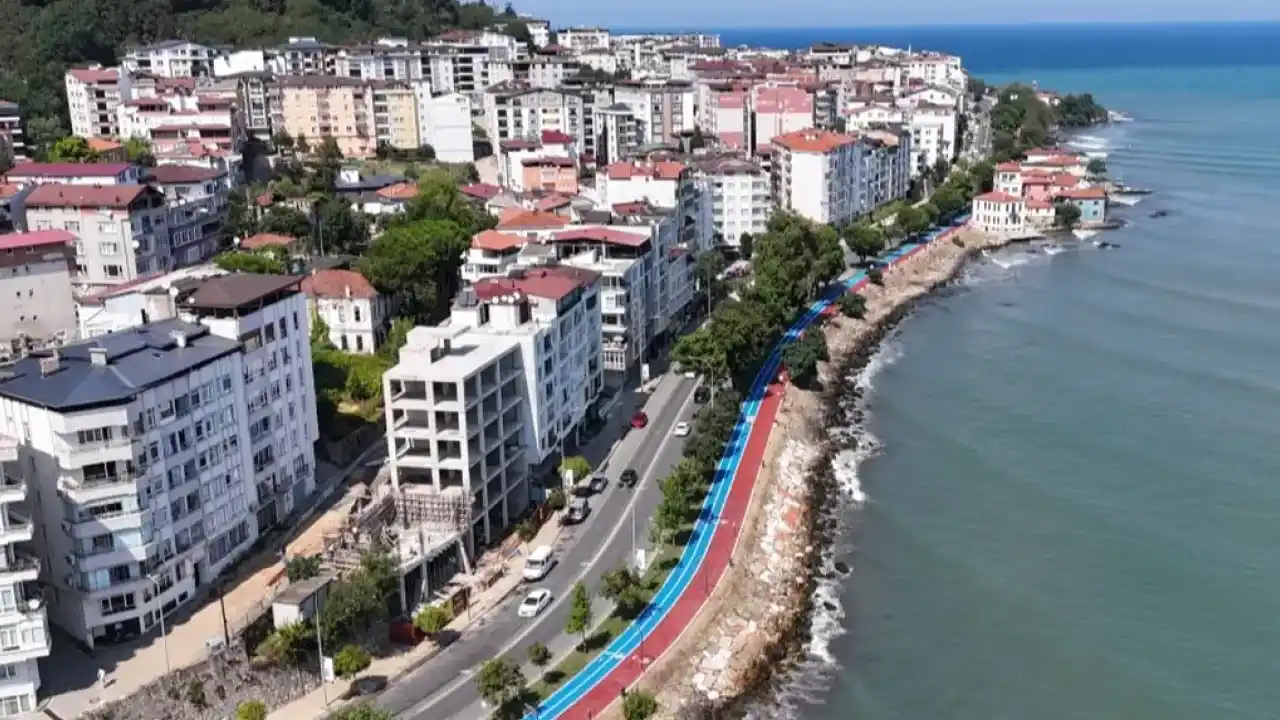 Ordu Ünye’de bisiklet ve yürüyüş yolu tamamlanıyor