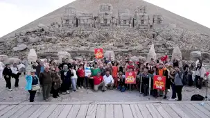 Adıyaman'da Nemrut zirvesinde çocuk felcine son çağrısı