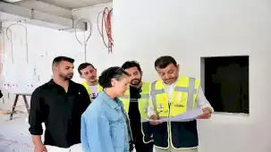 Denizli'de Kınıklı Sosyal Tesisi hızla yükseliyor