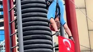 Gaziantep'te itfaiye ekiplerinden zorlu kurtarma tatbikatı