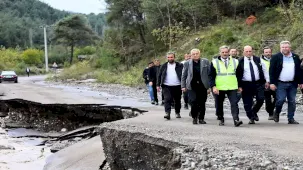 Geyve'de rekor yağış sonrası hasar tespit çalışmaları hızlandı