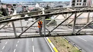 Kocaeli'de Santral Rampası çevre düzenlemesi sürüyor
