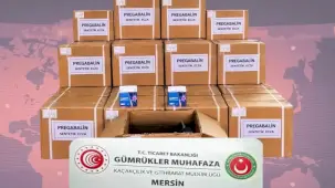 Mersin'de tonlarca kaçak pregabalin ele geçirildi