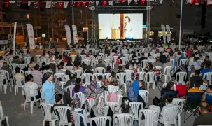 Mersin Tarsus’ta açık hava sinema keyfi